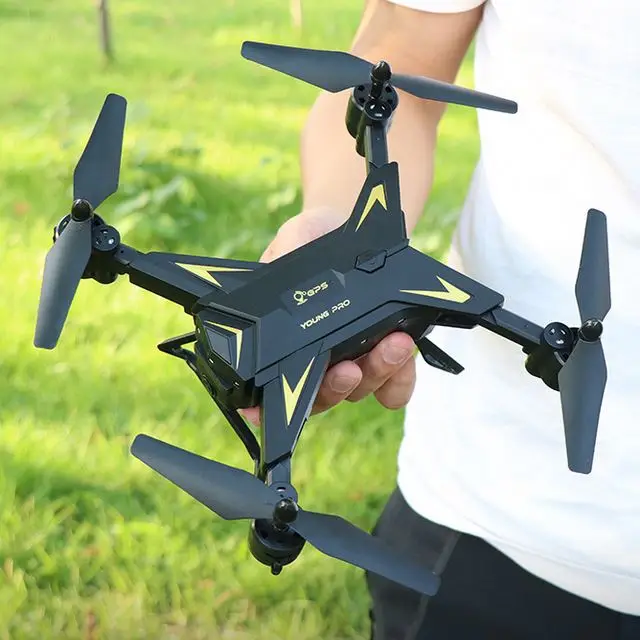 

KY601S Foldable RC 1080P Wide Angle WIFI FPV Drones with camera HD Mini drone Helicopter Aircraft drone, Black white