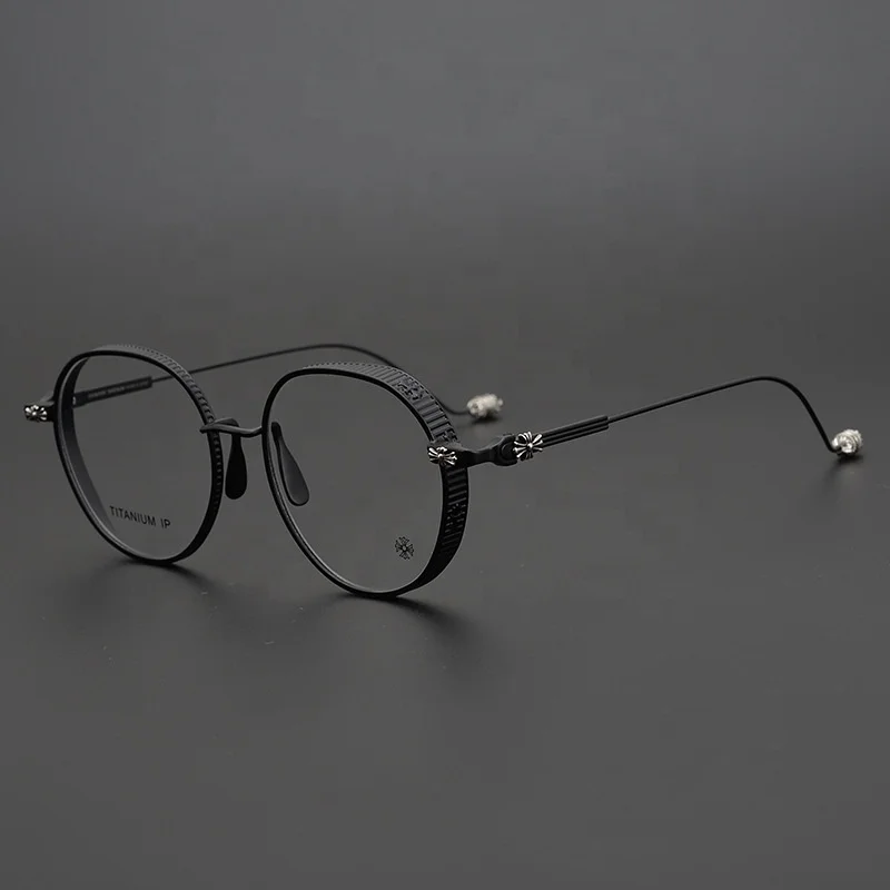 

Japanese luxury titanium glasses high quality retro round frame eyeglasses polarized titanium women sun glasses sunglasses 2021, Custom colors