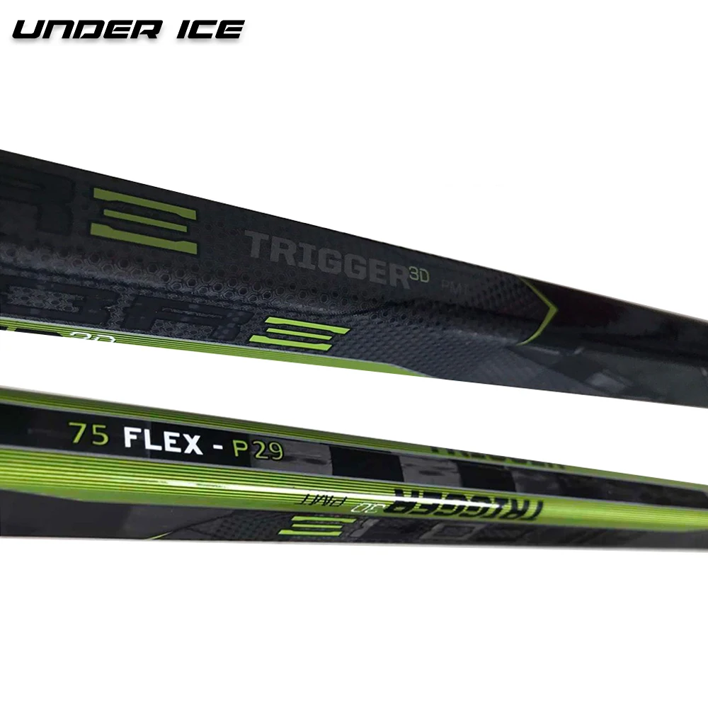 

UICE 100% Carbon High Quality ice hockey stick Senior P29 P28 75/85/95 Size for pro hockey play, Metallic teal