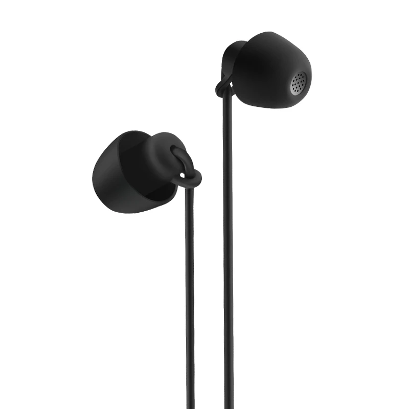 

2021 Free Sample In Stock Cheap Factory Price Portable Earphones in Ear Wired Sleep Headset, Black