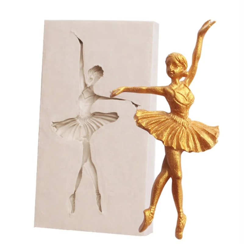 

Ballet Dancer Silicone Molds Ballet Shoes Fondant Baby Birthday Cake Decorating Tools Candy Clay Chocolate Gumpaste Moulds