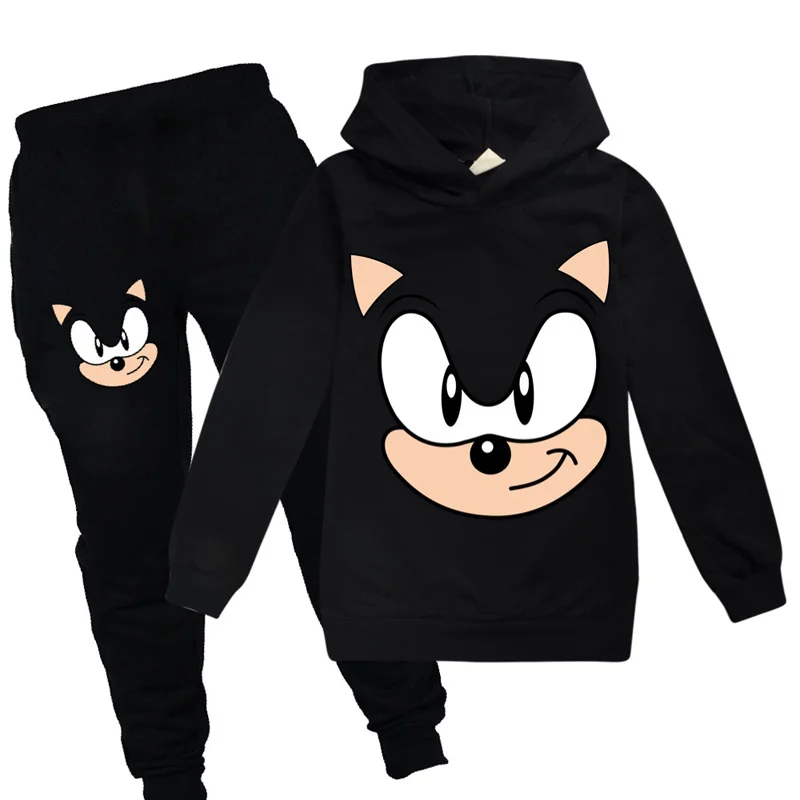 

Casual 2 Pcs Pullover Hoodie and Harem Pants Clothes Set for 1-14 Y Kids Children Boys Girls Sonic The Hedgehog Printed Hooded