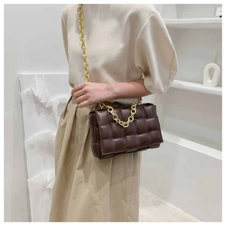 

Genuine Leather Chevron Shoulder Bag Top Quality Luxury Handbags Designer Purse Brand Caviar Chain Crossbody hand bags women