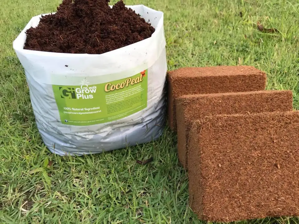 
5Kg per BLOCK 100% Natural COIR COCO PEAT Coconut Compressed Hydroponics Reusable Substrate Growing Soil Plants Grow Plus Brand 