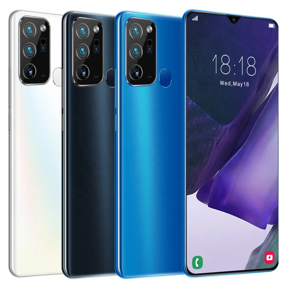 

Note20 Ultre telefonos 3g chinos celulares smartphones 6.5 inch 1G+32G water full HD big screen fingerprint celulares chinos, Black, white,dark blue