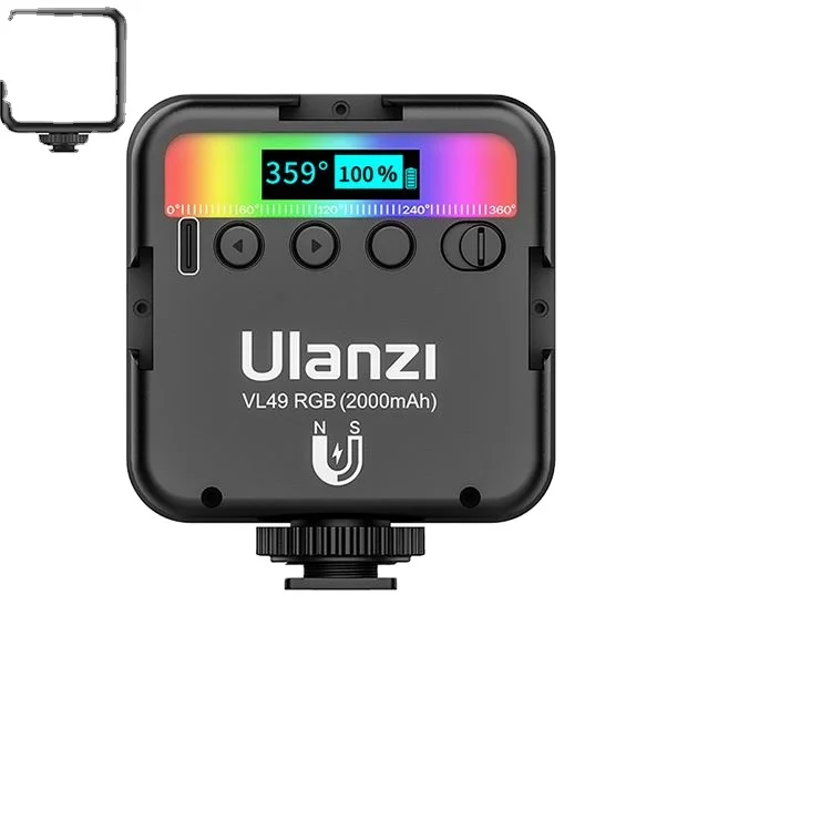 

Professional Ulanzi VL49 Mini Pocket Photographic Lighting Vlog Video Lamp Smartphone DSLR Sport camera RGB LED Fill Light