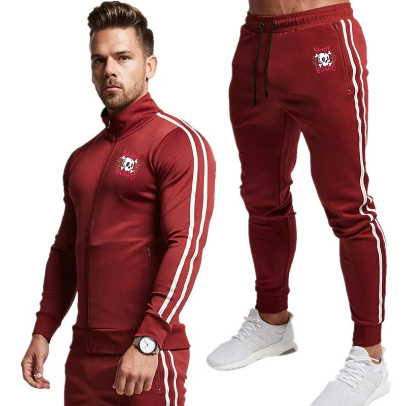 

Custom Wholesale Plain Workout Crew Neck Sweat Suit High Quality Tracksuit Mens Sweatsuit Sets, Accept custom made color