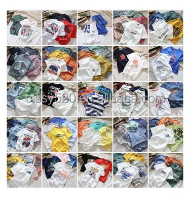 

China children clothes boys girls summer t-shirt kids wholesale