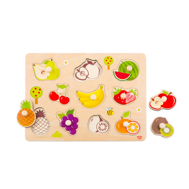 

2023 New toys Wooden Play Fruit Puzzle educational toy for kids