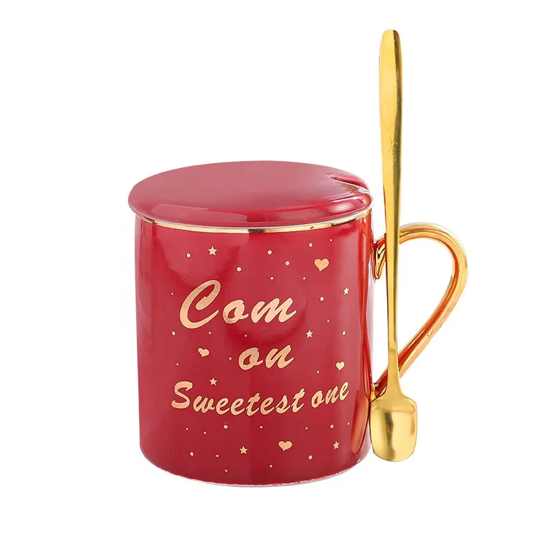 

Custom Logo Personalized Gold Coffee Mug With Gold Handle Porcelain Coffee Mug With Lid Ceramic Coffee Gold Mugs, Black,white