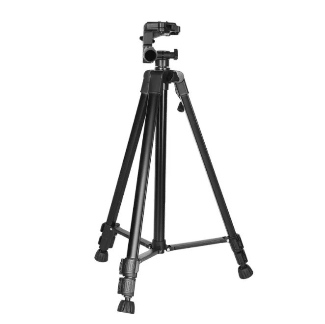 

LW3360 Black Aluminum Travel movable camera holder portable with stand phone video camera dslr camera tripod, Silver