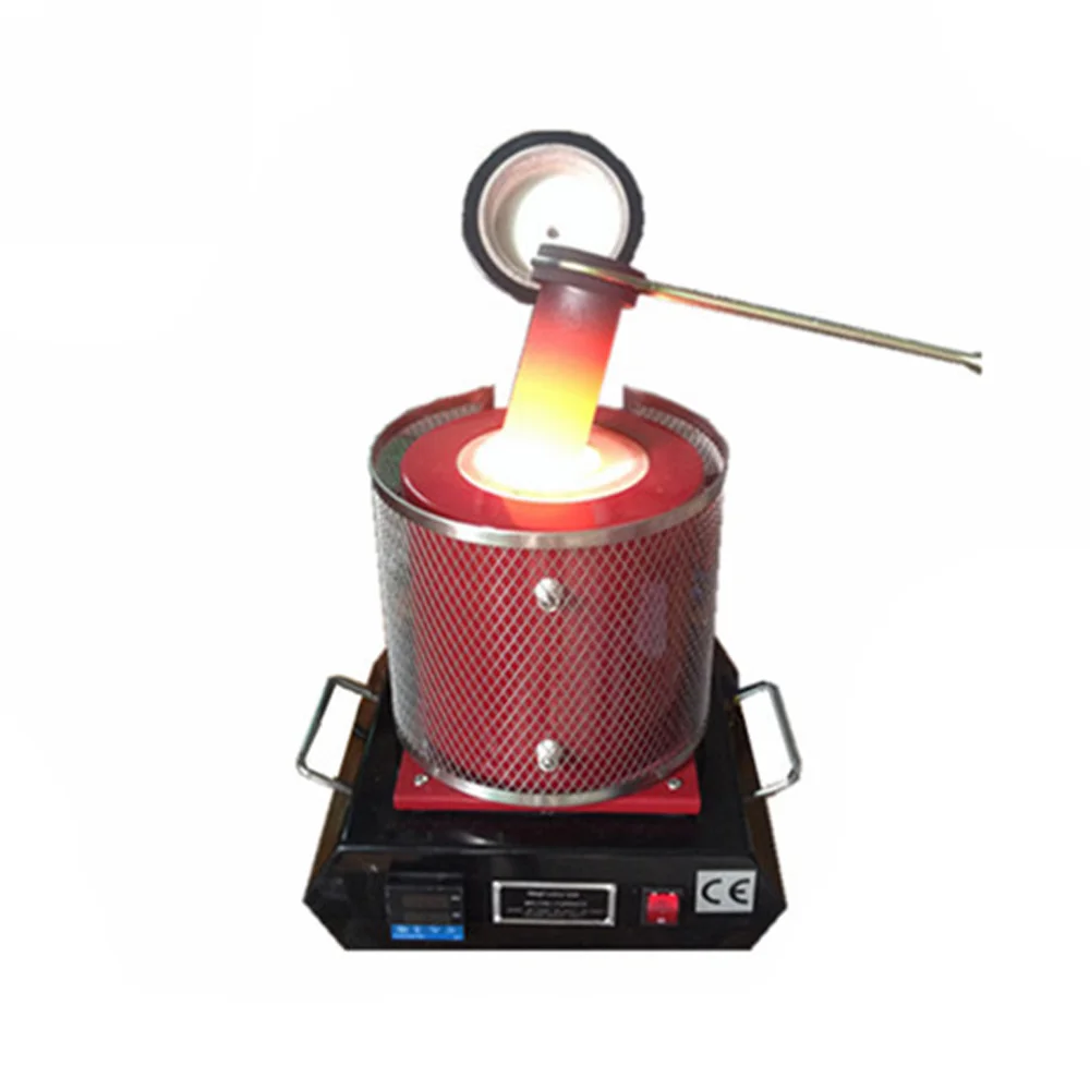 

Portable Fast Smelting 1kg Silver Gold Melting Equipment Machine for Casting Pearls and Jewels (JL-MF-1), Orange, black, red