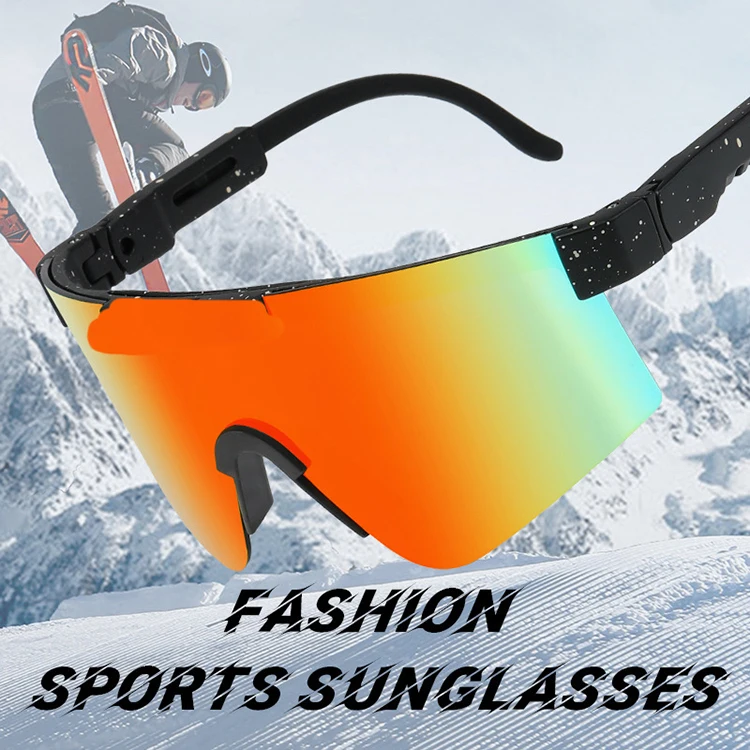 2023 Fashion Outdoor Sports Sunglasses Shades Trendy Fashion Men Women Cycling Oversized Custom Sunglasses