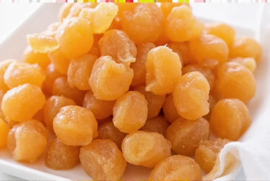 Homemade ginger candy on wooden cutting board with fresh ginger root
