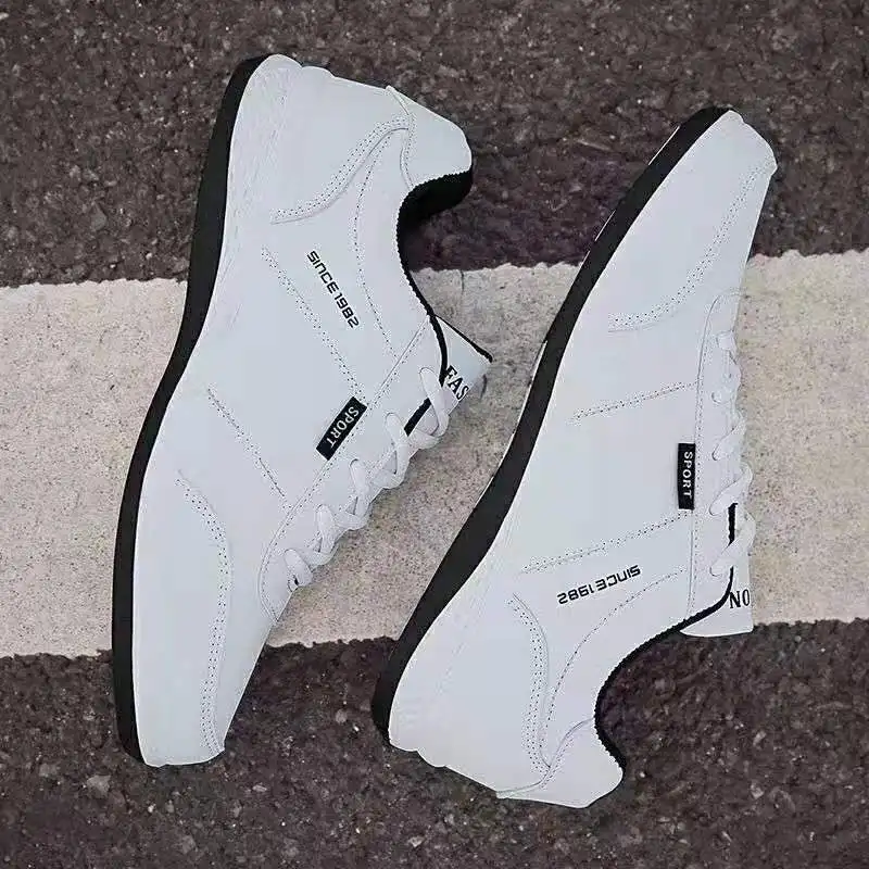 

2019 New PU model design causual popular sport men sneakers shoes, Blue,black,white