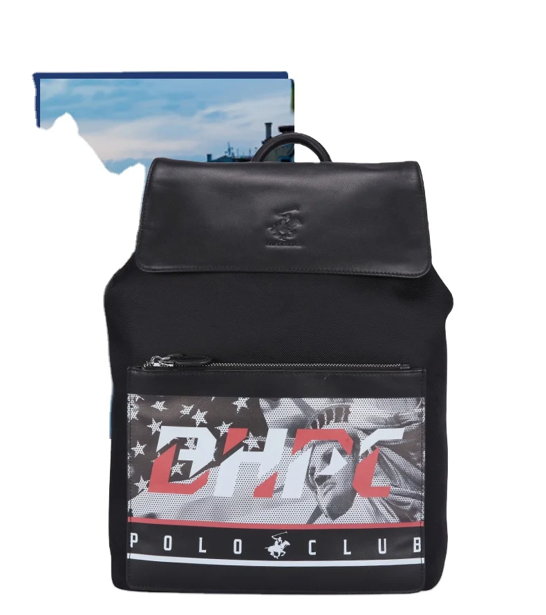 

Blu Flut 2021 fashional custom logo shoulder bag microfiber school backpacks unisex simple small MOQ school bag, Black