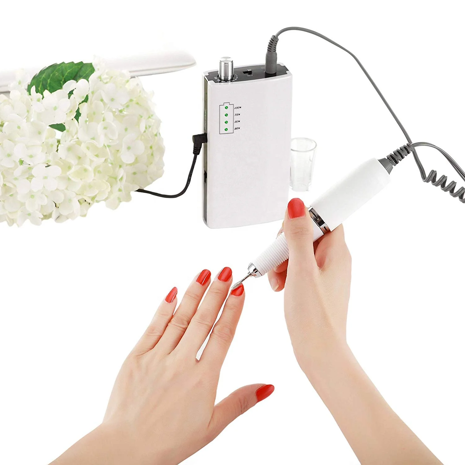 
Order 25pcs customize private logo Wireless 30000rpm Nail drill made in japan rechargeable electric kupa nail drill 