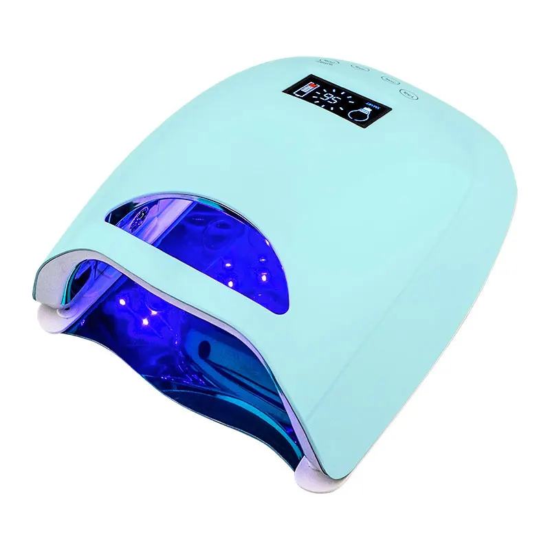 

2021 New arrivals Exclusive sale Mermaid Color 48 w Cordless gel LED UV nail Lamp with customized private LOGO, White ,black,pink.coffee,mermaid color,gradient