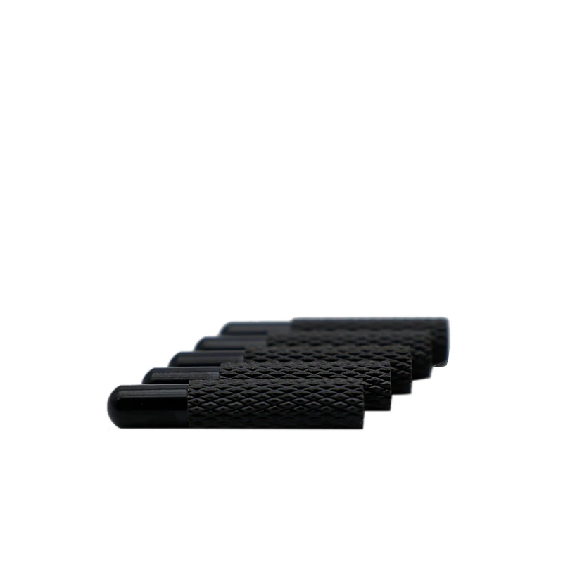 

Coolstring Factory direct shoe material accessories black metal shoulder strap custom drawstring copper tube threaded metal head