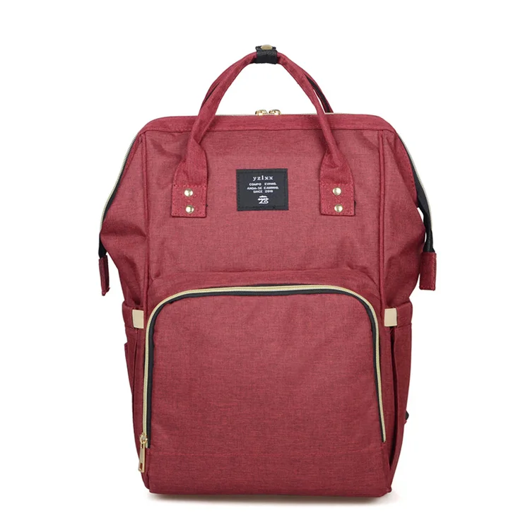 

Korean Version Urban Mommy Going Out Large Mummy Backpack Baby Backpack Diaper Bag with Handle, As picture