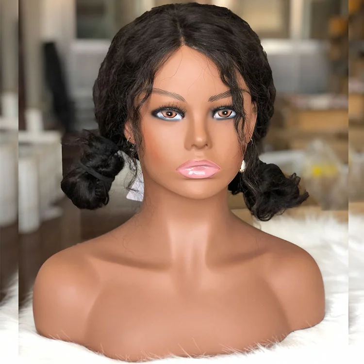 

female mannequin head for wig display wig mannequin head with shoulders, Beige,light brown ,dark brown