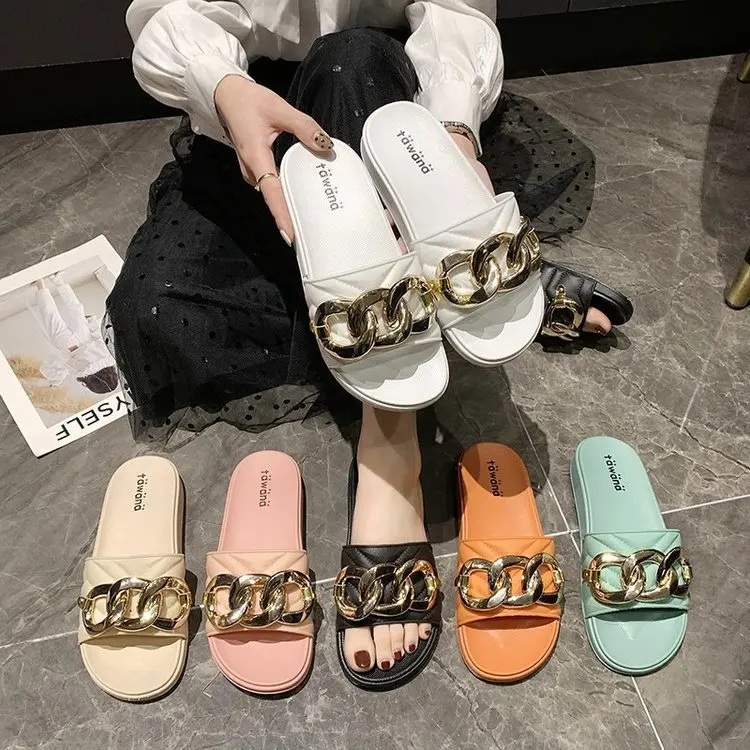 

Slippers For Women Flip Flops Casual Shoes 2021 New Product Sandals Ladies Slides Footwear Platform Shoes Women Flats Sandals