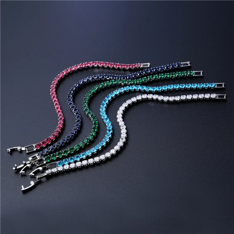 

Women'S Jewelry Engagement Bracelet Fashion CZ Paved Diamond Tennis Bracelet
