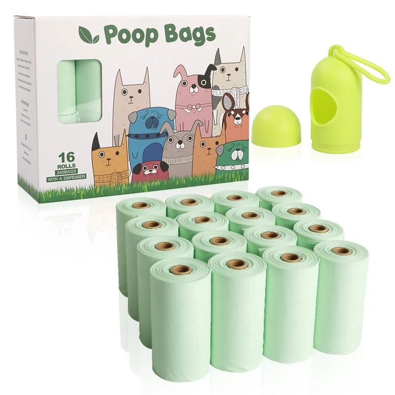

Biodegradable Compostable Eco Friendly Pet Waste Bag Trash Garbage Bag Corn Starch Dog Poop Bag Factory Custom, Picture
