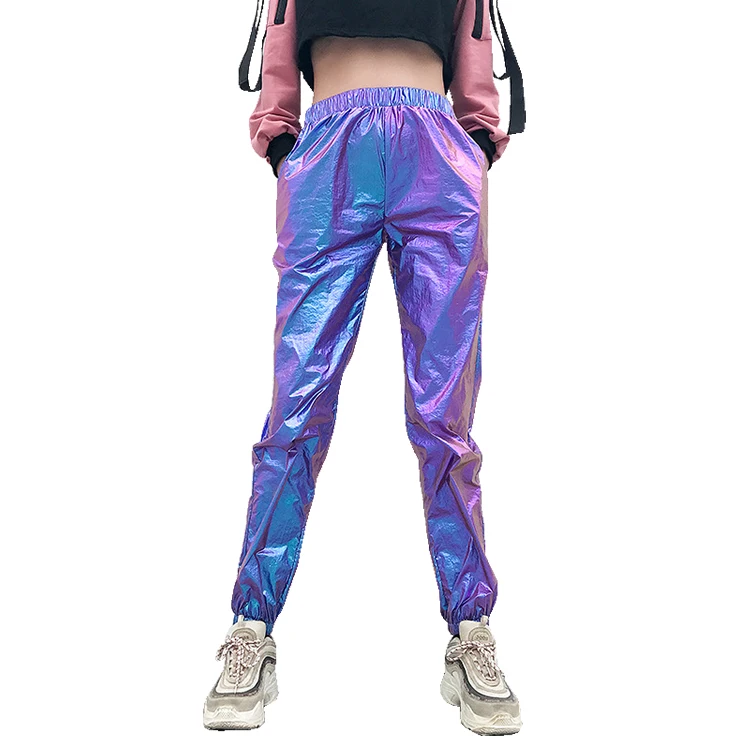

Stage adult Dance performance sequins jazz pant Cool laser