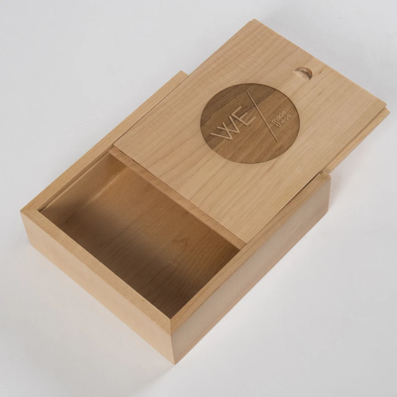 
Unfinished Wooden Box Wood Packaging Box for Gift,sliding wooden box 