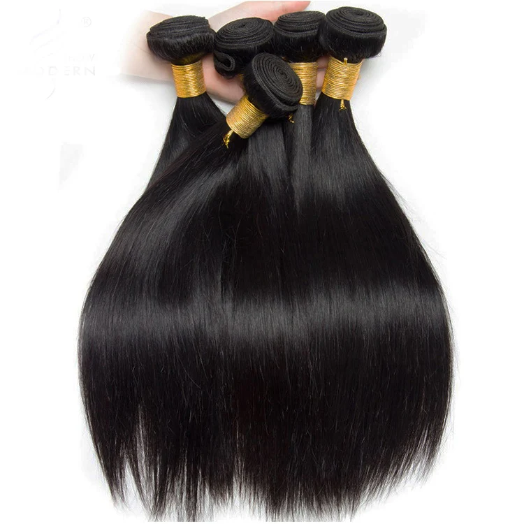 

Cuticle Aligned Peruvian Hair 100% Virgin Straight Hair Bundles With Closure