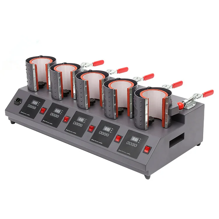 

New 5-in-1 heat transfer mug machine transf Sublimation cup Press Sublimation Tumbler Heat Press Machine