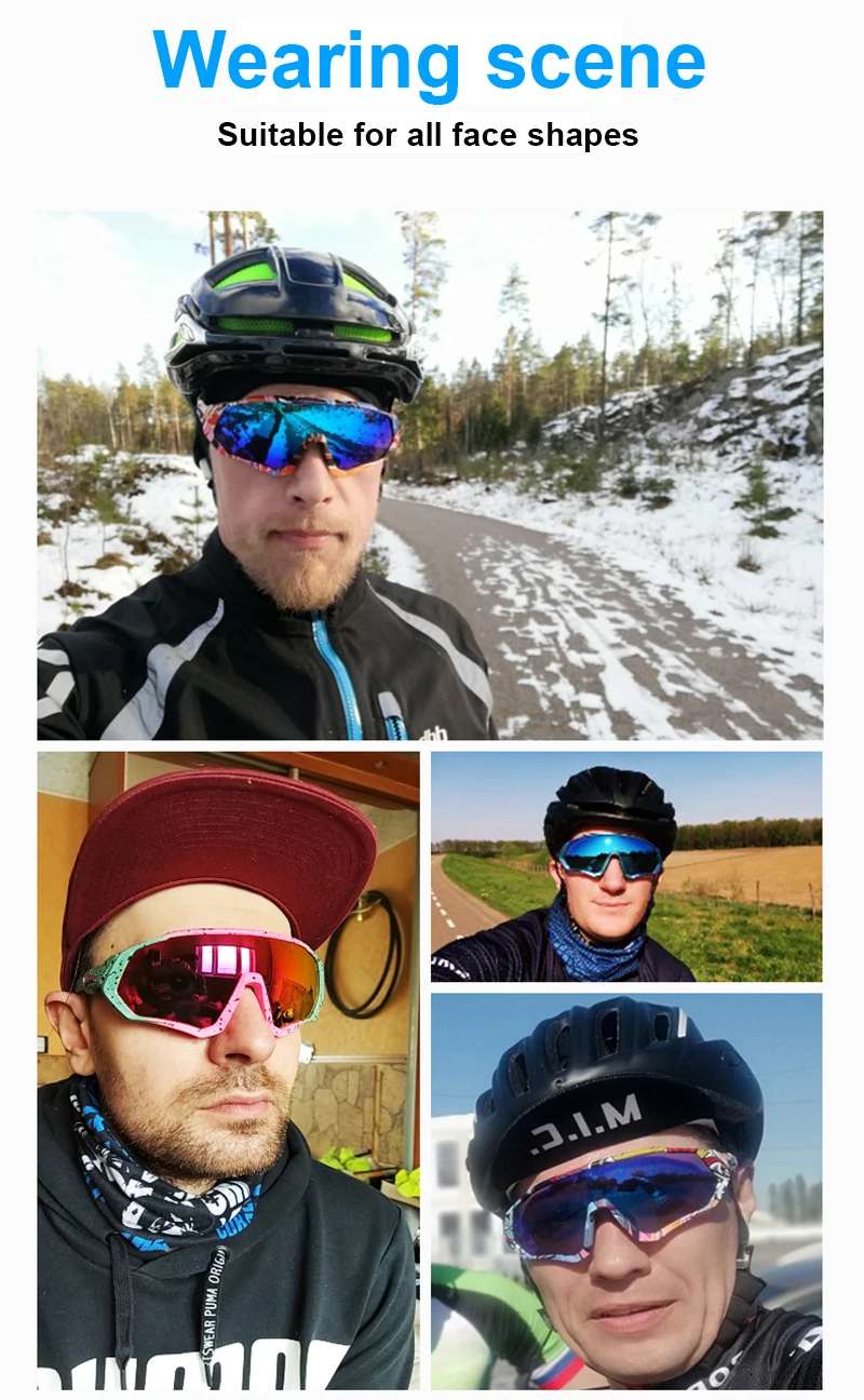 Cycling glasses bike sunglasses Ciclismo Mtb gafas d sol polarizadas e-bike 