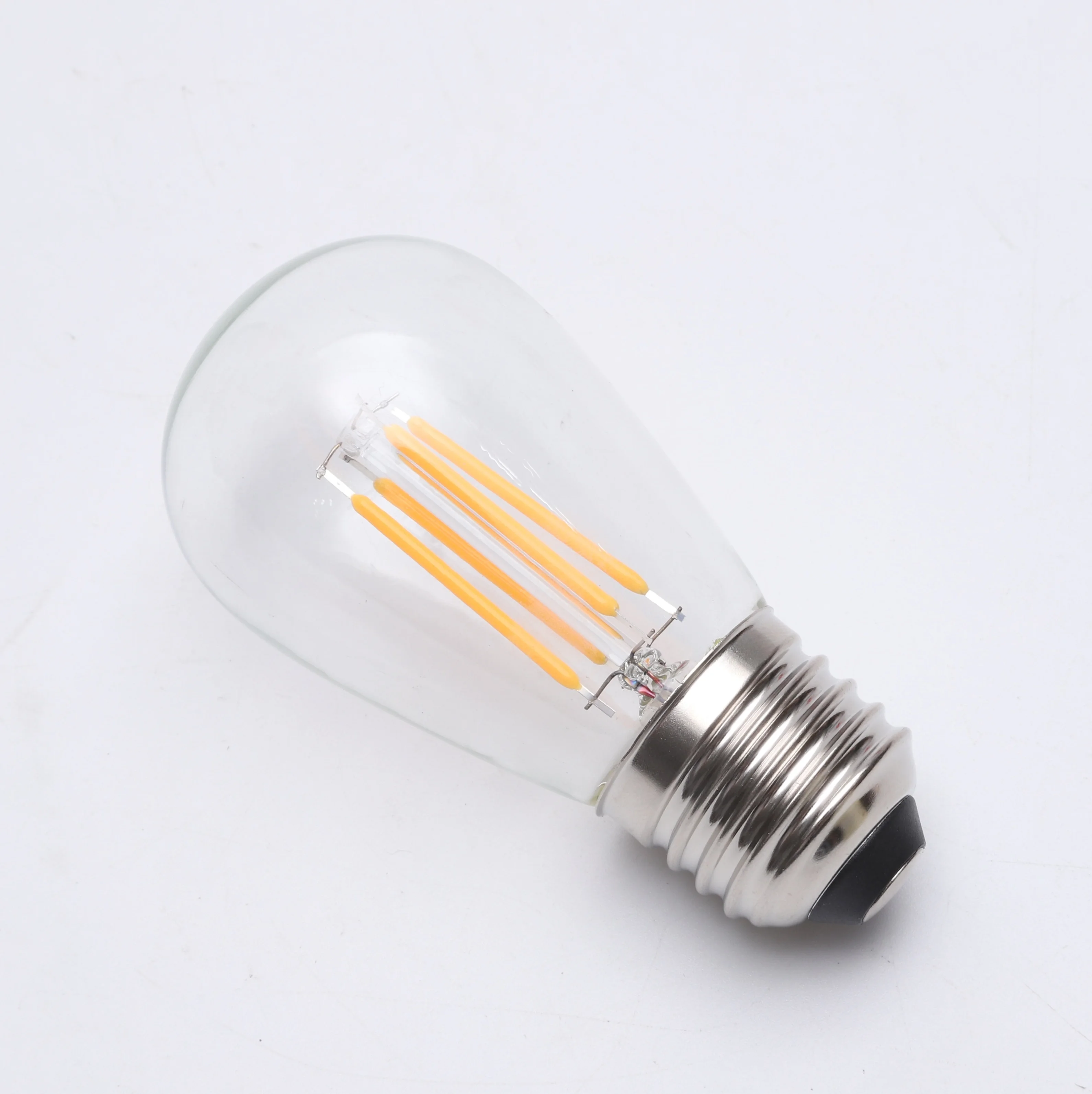 Waterproof glass globe ST45 E27 Led Filament Bulb LED Replacement Lamp Use for Outdoor Garden and christmas decoration