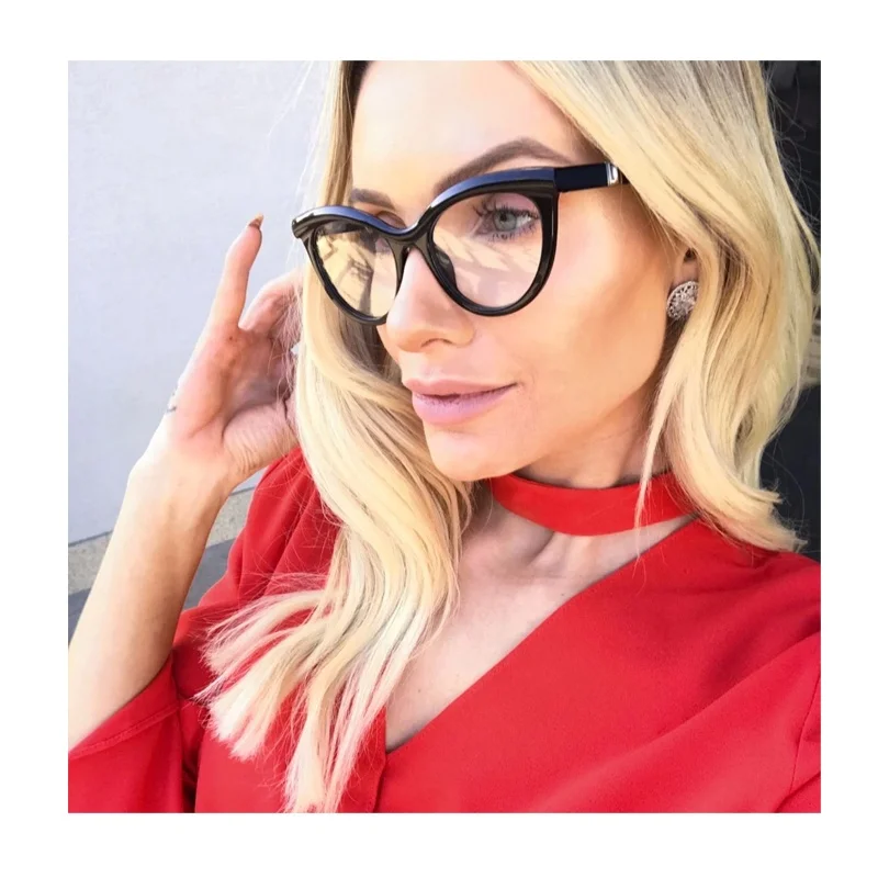 

Plastic optical frames Amber Color Metal hinge Eyeglasses Frames 2021 High quality Woman Fashion Optical Glasses Frames Eyewear