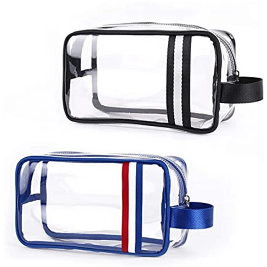 

Transparent Multifunction Large Capacity Bag with Zipper and Handle