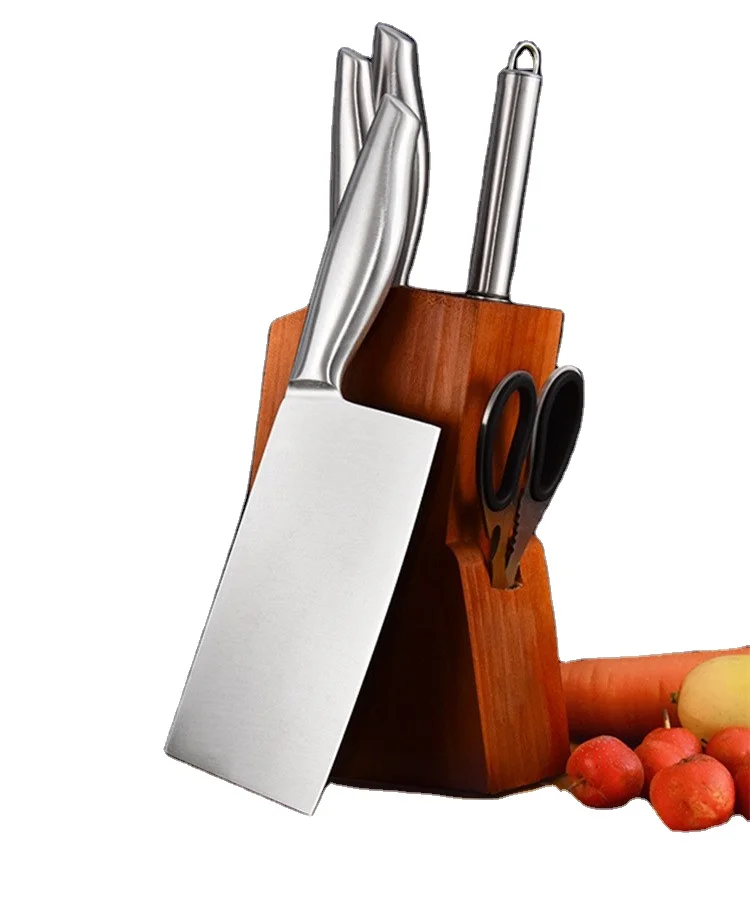 

Wholesale cuchillos supplier 5/6/7 pcs kitchen knife set Traje de cuchillo de cocina set pisau dapur