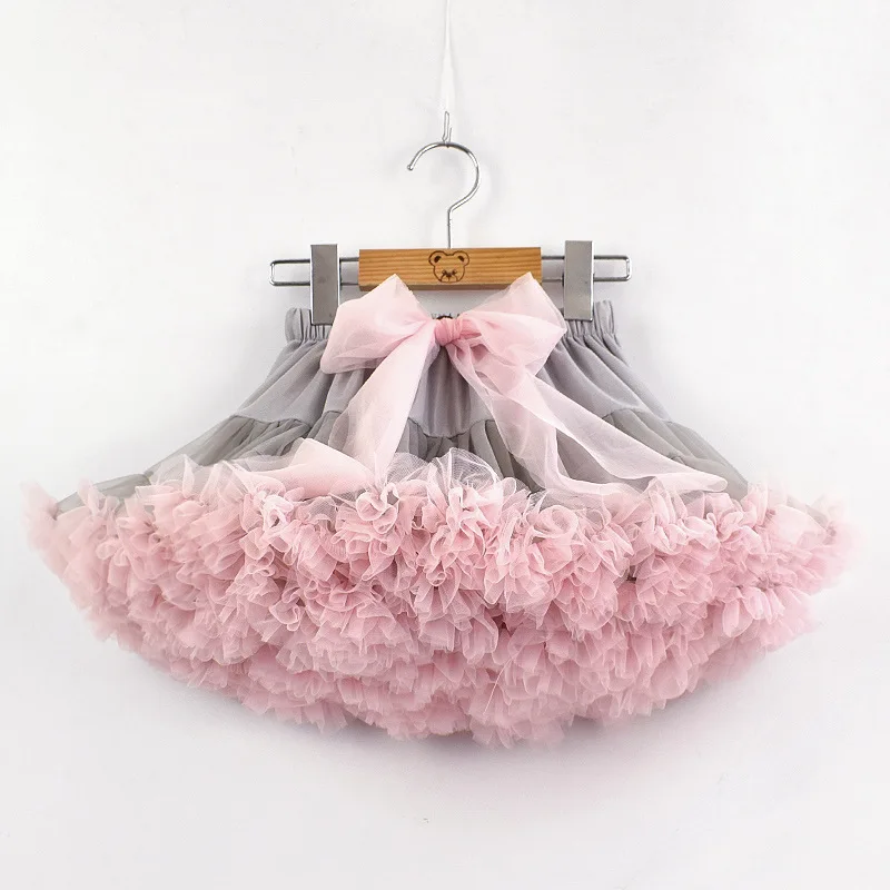 
High Quality Baby Girls Tutu Skirt Fluffy Children Ballet Kids Princess Tulle Party Dance Skirts 