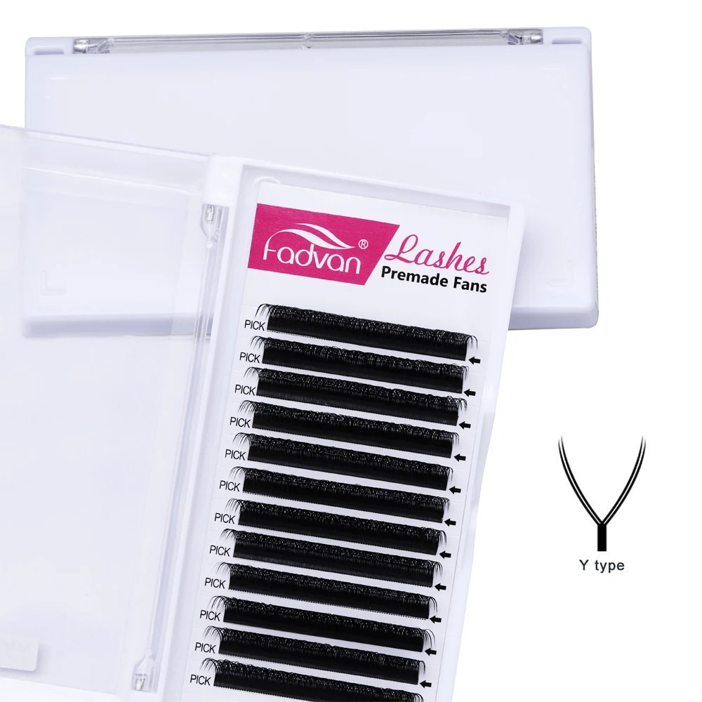 

Yy Eyelashe Extensions Yy Premade Fan Lashes 0.07c D 11mm Easy Rapid Bloom Eyelash Extension Private Label Make Up Tool, Natural black