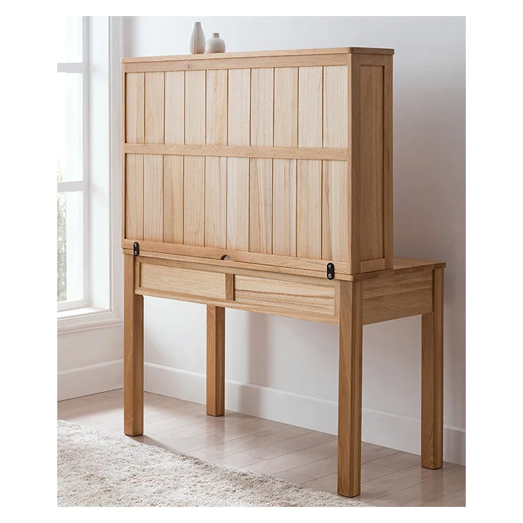 
Custom supported solid wooden home furniture study writing dsak wooden with book storage shelf home study room furniture 