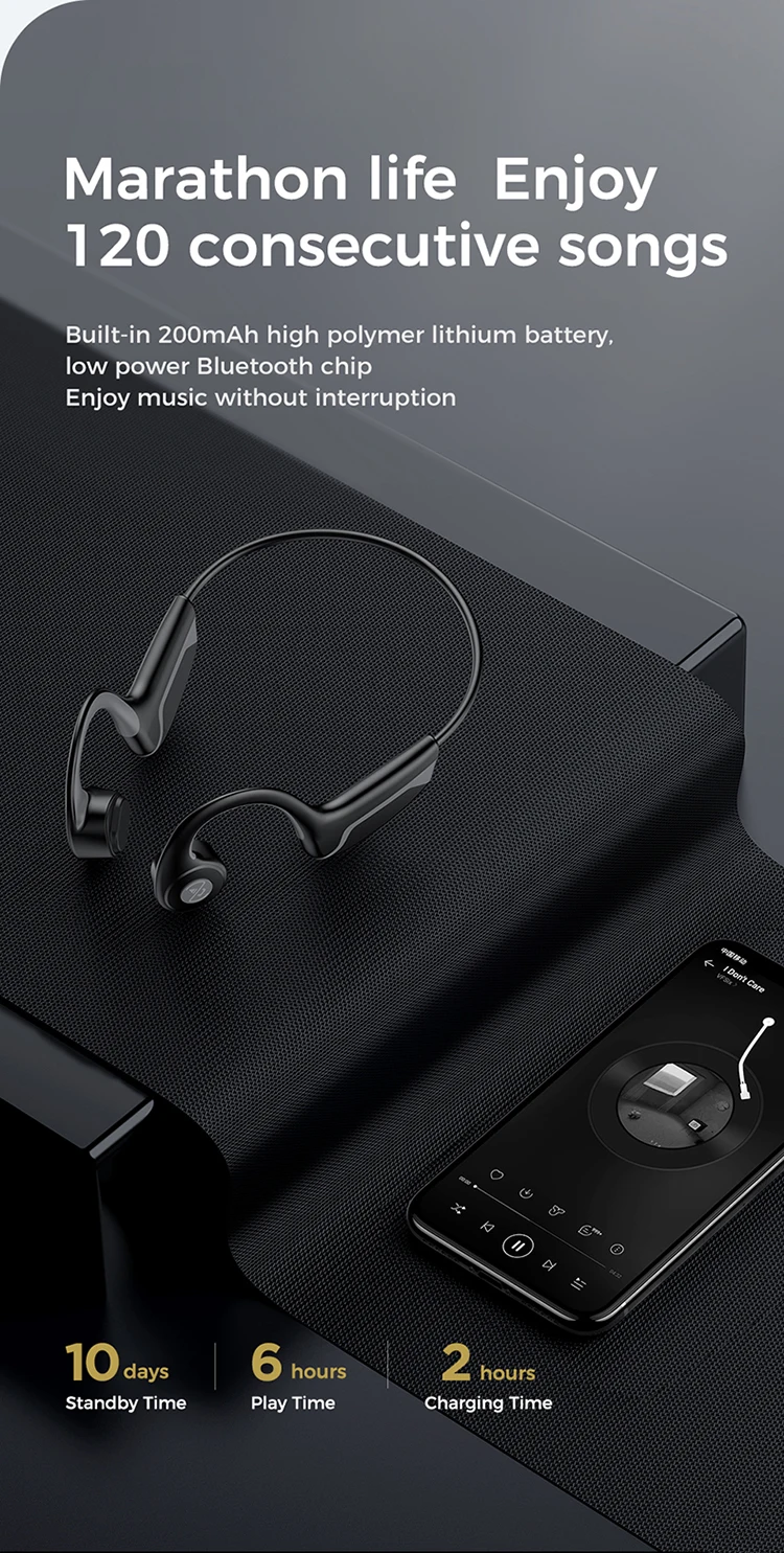 Joyroom Bone conduction JR-G1 Ear-hook 6 hours sport earphone headphone - ANKUX.COM