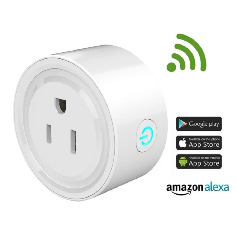 
Best selling US Smart Plug Socket 16A Wifi Smart Socket APP Control Tuya Smart Life Plug Works with Amazon Alexa google home 