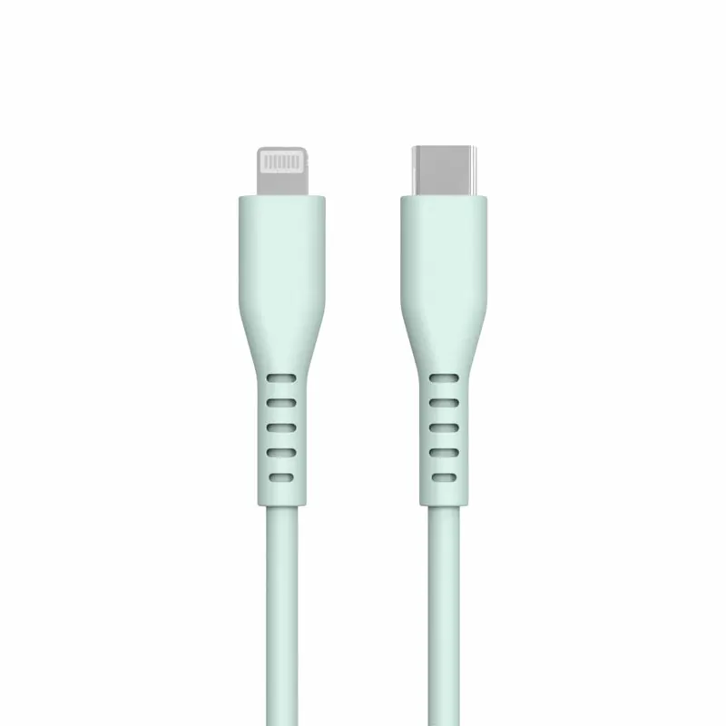 

MFi Certified Tangle free Silicone Data Sync Cable PD Fast Charging Charger Cable USB C to For Lightning For iphone 13