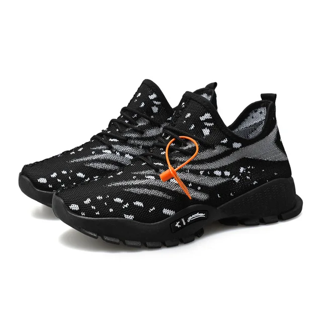 

2020 new breathable men's sports shoes Korean trend casual shoes men's shoes, Black