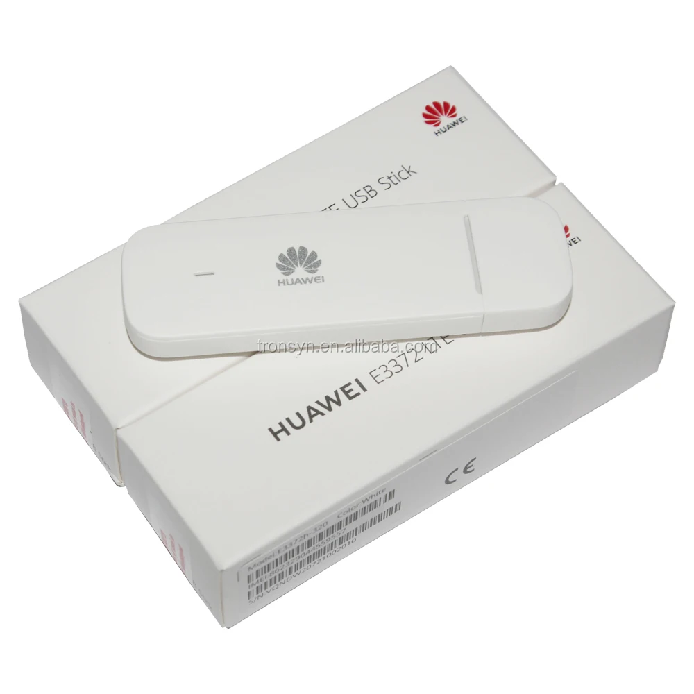 

2020 CAT4 150Mbps HUAWEI E3372 E3372H-320 4G LTE USB Stick With Dual Antenna Port And All Band For HUAWEI, White,black