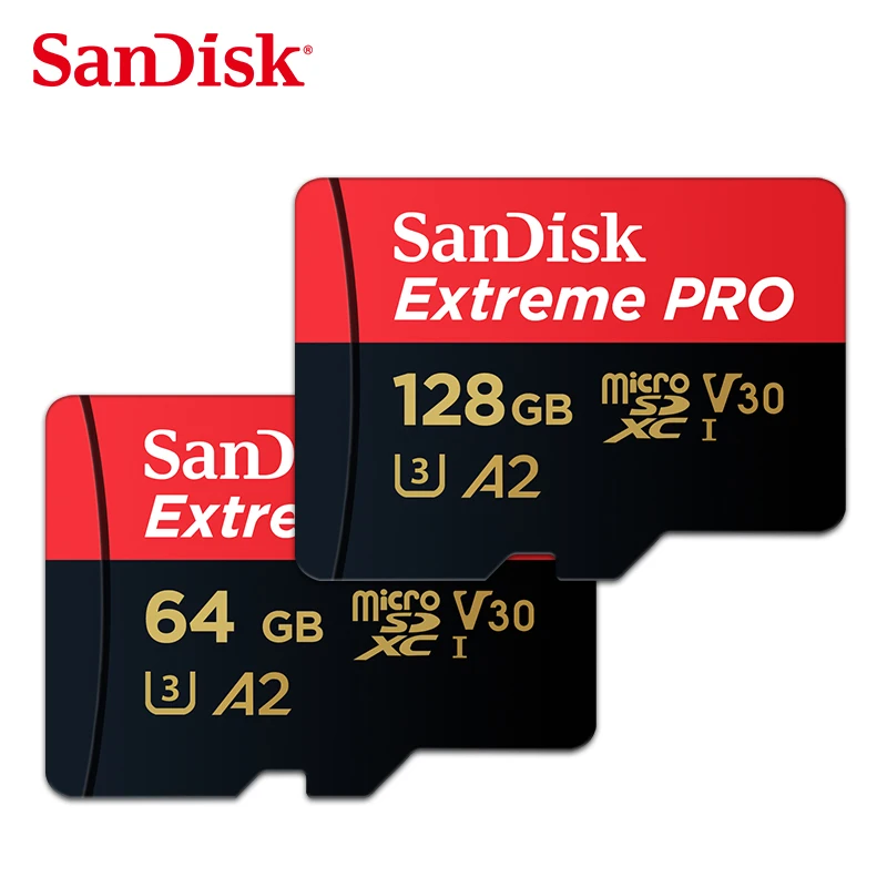 

SanDisk A2 Extreme PRO micro sd Card 64GB 128GB Up to 170MB/s Reading Speed U3 Flash TF/SD card