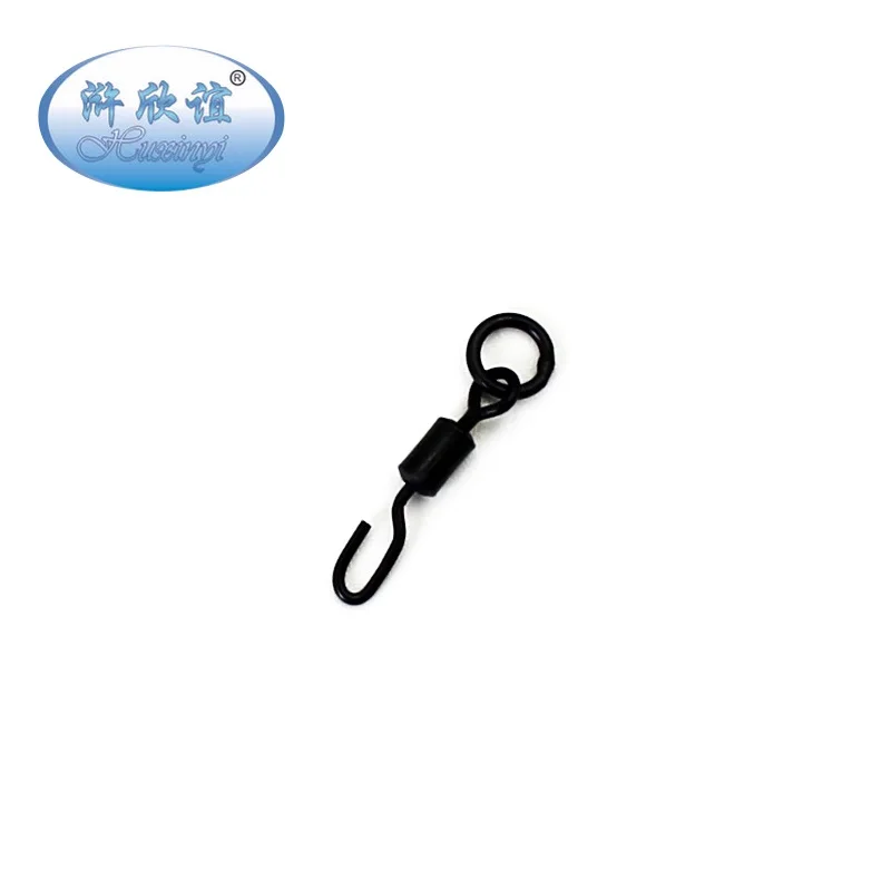 

Spinner Swivel For Ronnie Rig Carp Fishing Accessories For Carp Rig Hook Rolling Swivels Tackle Quick Change, Matt black