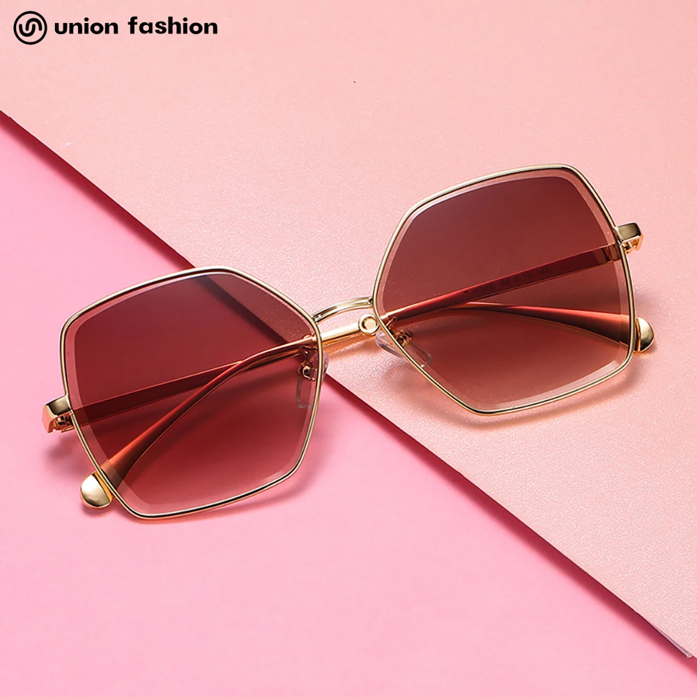 

New arrival oversized metal frame large comfortable colorful sunglasses, 6 color