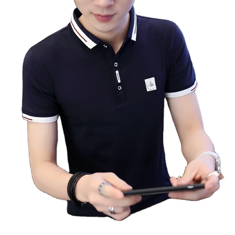 

Summer new arrival young boys turn down collar patchwork print man shirt