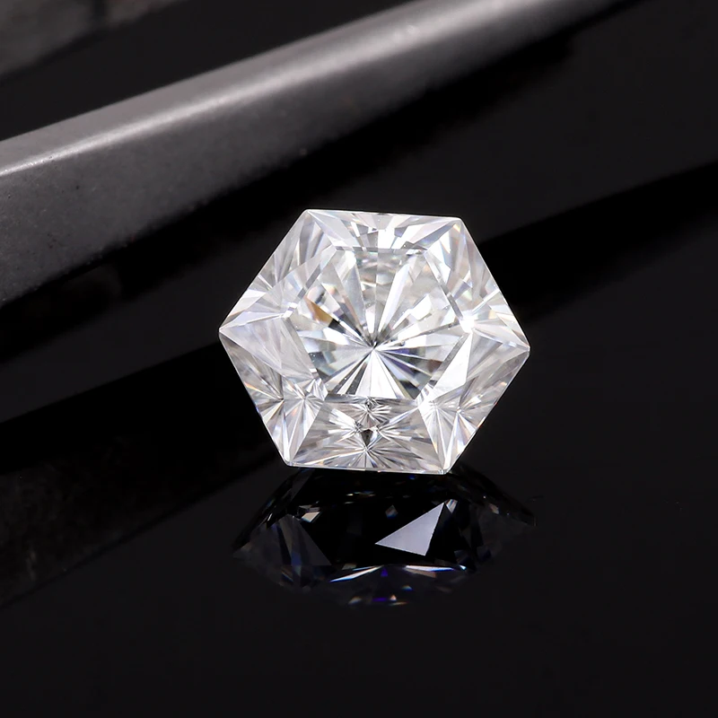 2毫米def彩色批发宝石六角切割moissanite钻石vvs清晰度为bijoux装饰